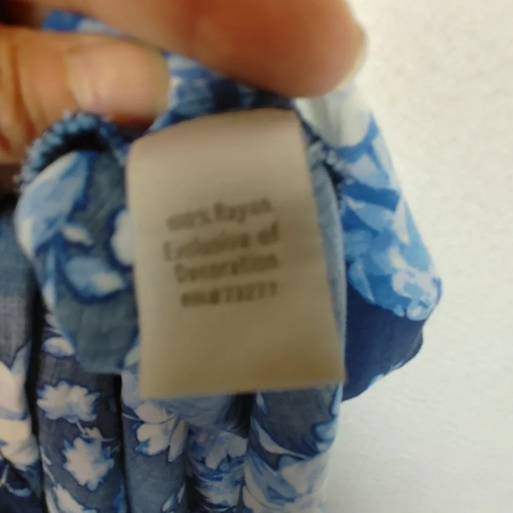 Womens‎ Casual Sleeveless V Neck Floral Long Summer Maxi Dress Blue Size Large - Picture 5 of 6